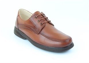 Brown Diabetic Orthopedic Mens Walking Shoes