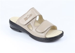 Beige Diabetic Orthopedic For Women Slippers