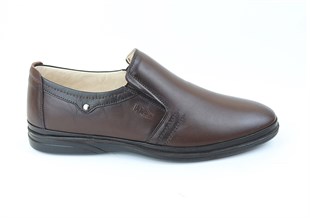 Dark Brown Diabetic Orthopedic Classic Men Shoes