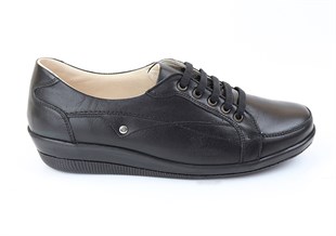 Black Diabetic Orthopedic For Women Walking Shoes