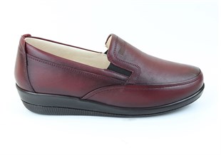 Burgundy Diabetic Comfort Orthopedic Women Casual shoes
