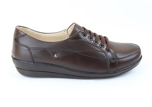 Dark Brown Diabetic Orthopedic For Women Walking Shoes