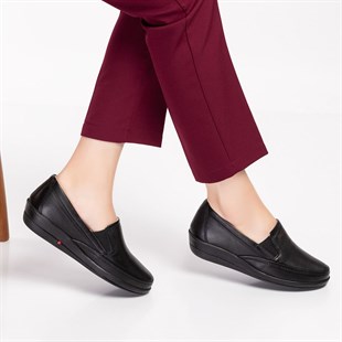 Black Diabetic Comfort Orthopedic Women Casual Shoes