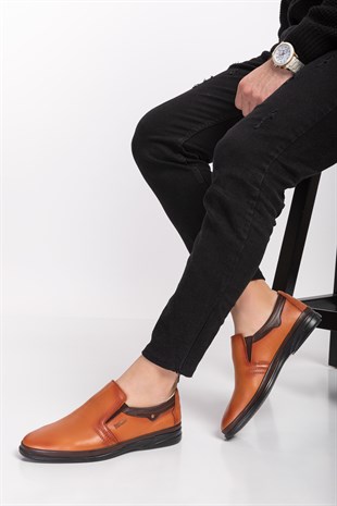 Brown Diabetic Orthopedic Classic For Men Shoes