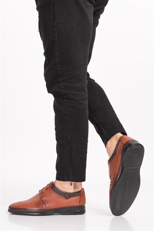 Brown Diabetic Orthopedic Classic For Men Shoes