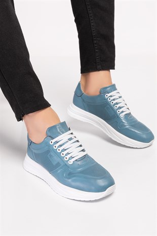 Blue Diabetic Orthopedic For Men Sport Shoes