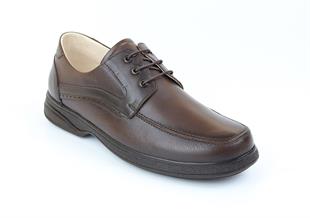 TOPTAN ORTOPEDiK DİYABETİK ERKEK AYAKKABI KAHVE DİA 102