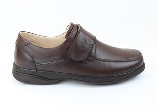 TOPTAN ORTOPEDiK DİYABETİK ERKEK AYAKKABI KAHVE DİA 103