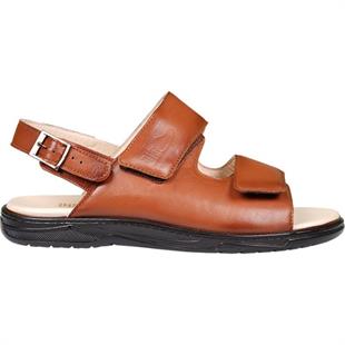 TOPTAN ORTOPEDiK DİYABETİK ERKEK SANDALET TABA DİA 021