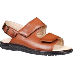 TOPTAN ORTOPEDiK DİYABETİK ERKEK SANDALET TABA DİA 021