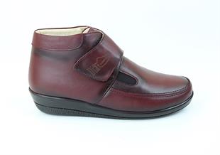 TOPTAN ORTOPEDiK DİYABETİK KADIN BOT BORDO DİA 009