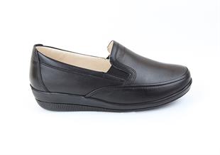 TOPTAN ORTOPEDiK DİYABETİK KADIN AYAKKABI SİYAH DİA 006