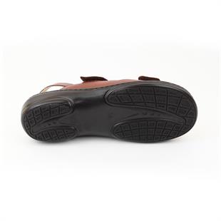 TOPTAN ORTOPEDiK DİYABETİK KADIN SANDALET TABA DİA 020