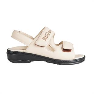 TOPTAN ORTOPEDiK DİYABETİK KADIN SANDALET KREM DİA 020