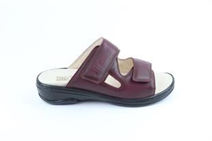 TOPTAN ORTOPEDiK DİYABETİK KADIN TERLİK BORDO DİA 019