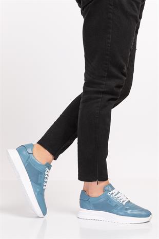 TOPTAN ORTOPEDiK DİYABETİK SPOR AYAKKABI MAVİ DİA 030