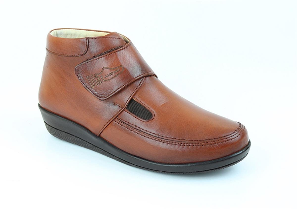 TOPTAN ORTOPEDiK DİYABETİK KADIN AYAKKABI TABA DİA 009