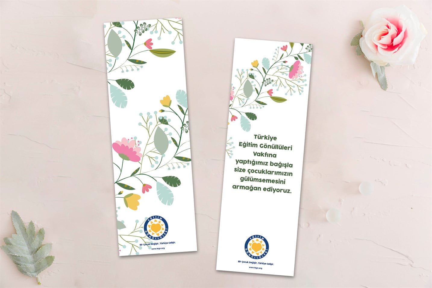 Umut Çiçekleri Kitap Ayracı
