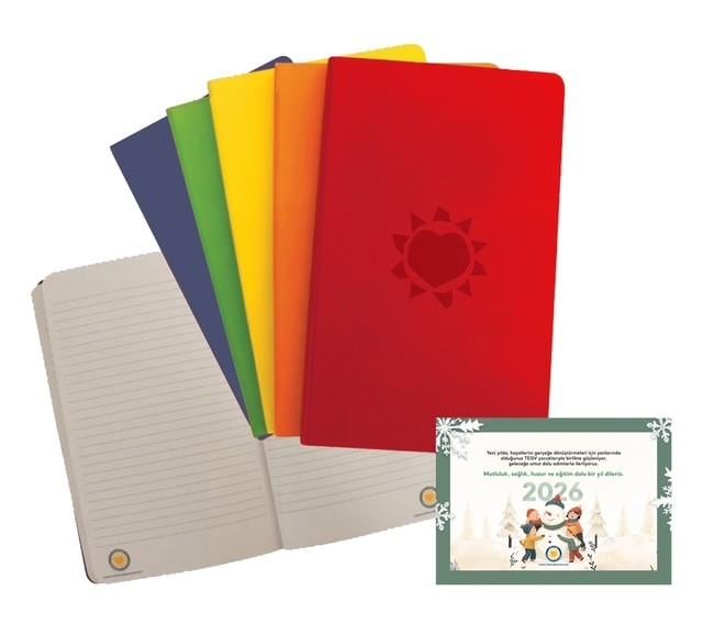 Zamansız Ajanda Defter 2026 Kırmızı Thermo Deri Yumuşak Kapak
