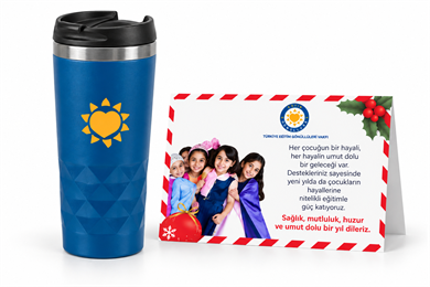 Çelik Termos 300 ML Mavi