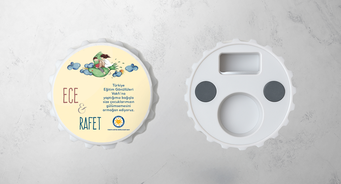 Görkem Şengüler TEGV Özel Tasarımı Lovebird Açacaklı Magnet