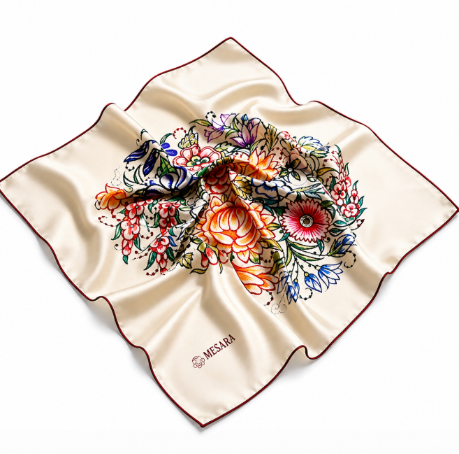 Mesara Designs İpek Eşarp 