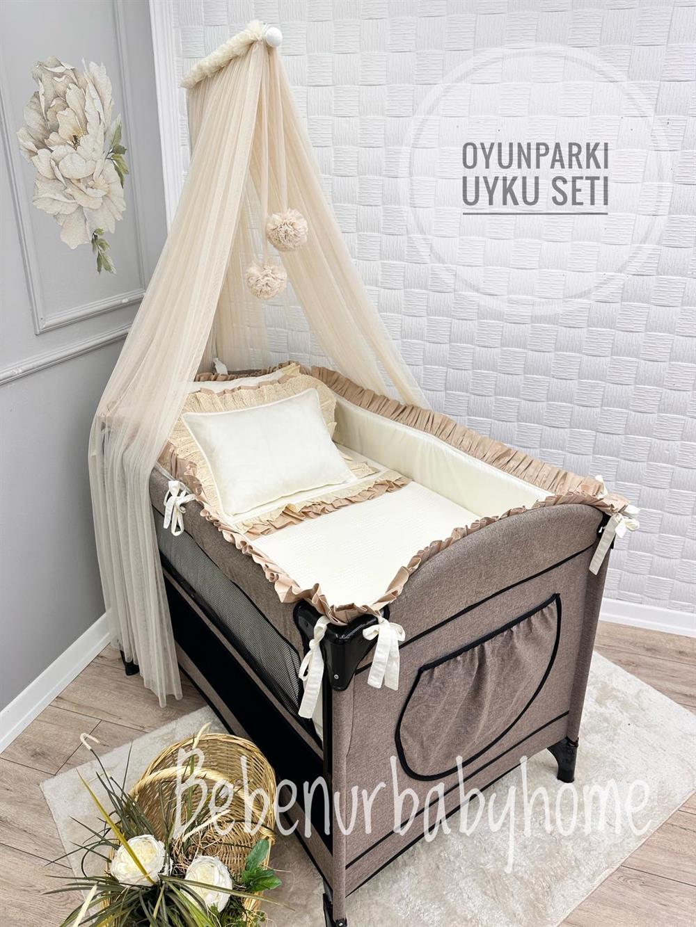 BEJ FIRFIRLI OYUN PARKI UYKU SETİ 