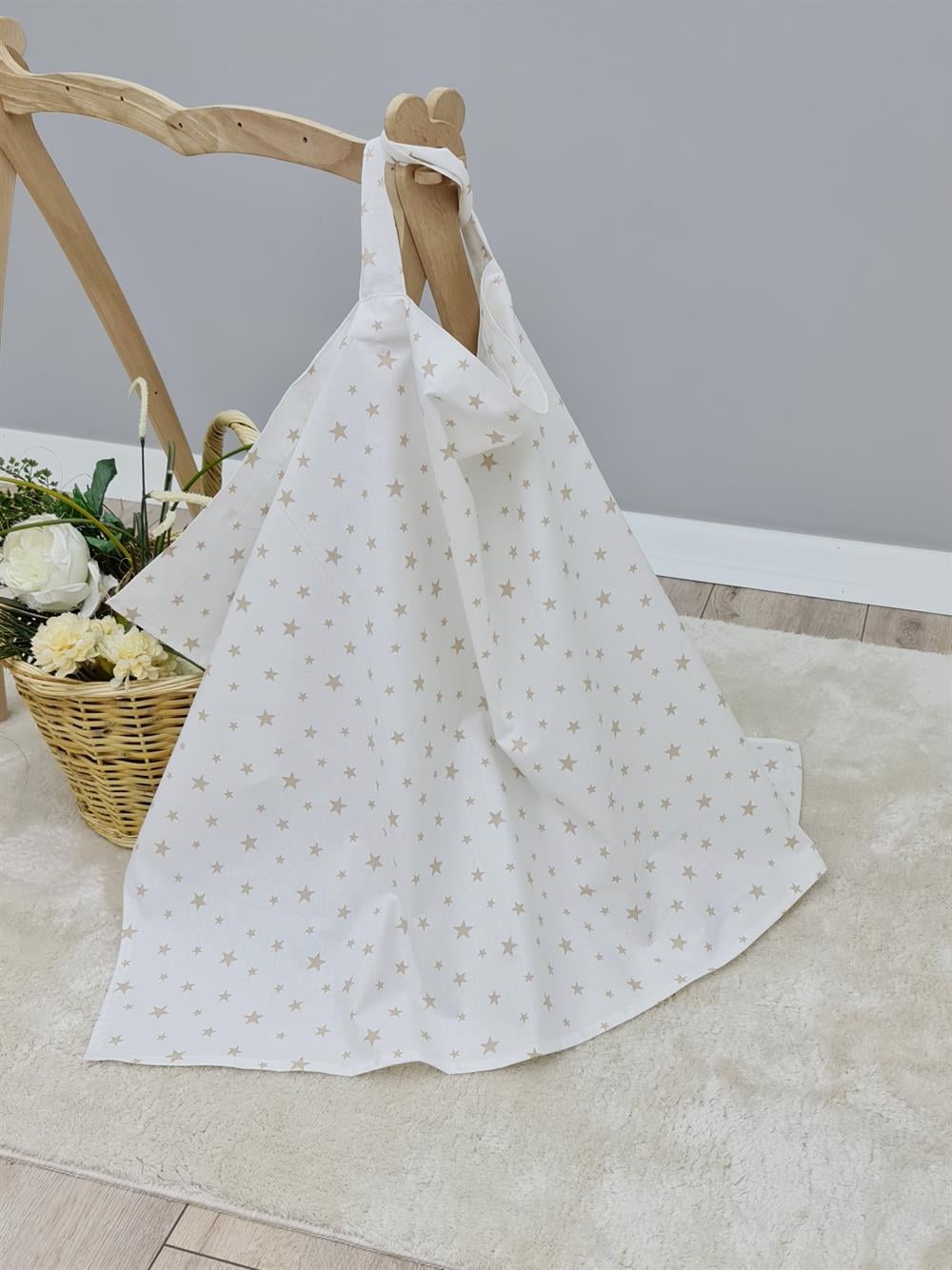 BEJ YILDIZ EMZİRME ÖRTÜSÜ