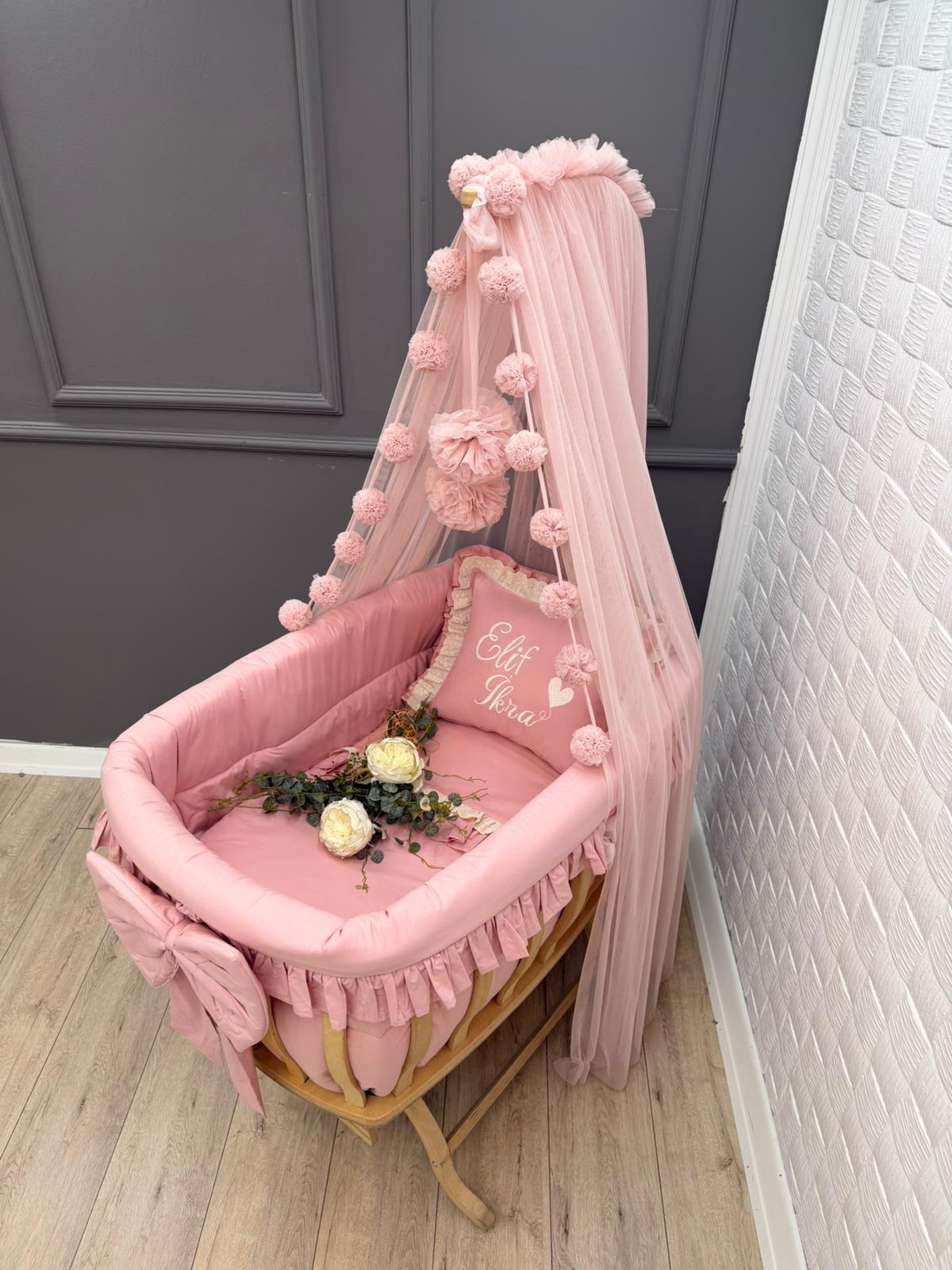 ELEGANT FUL KOYU PUDRA KREM FİSTOLU  SEPET BEŞİK TEKSTİLİ 