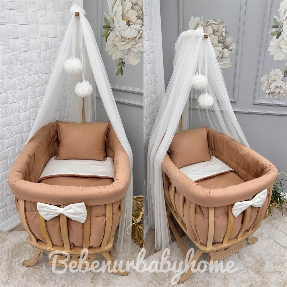 KAHVE KREM BASIC SEPET BEŞİK TEKSTİLİ 