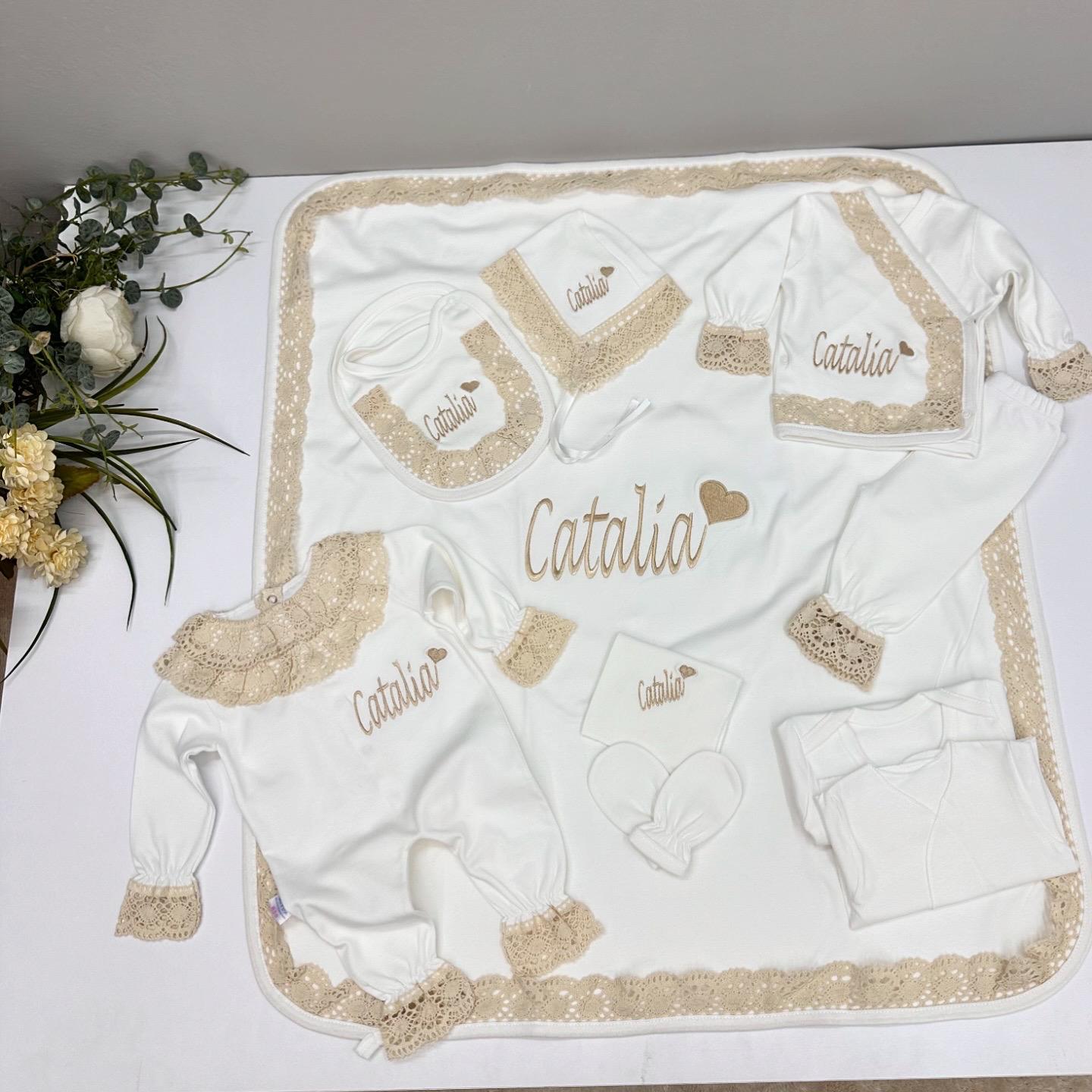 KREM DANTELLİ 10 LU SET 