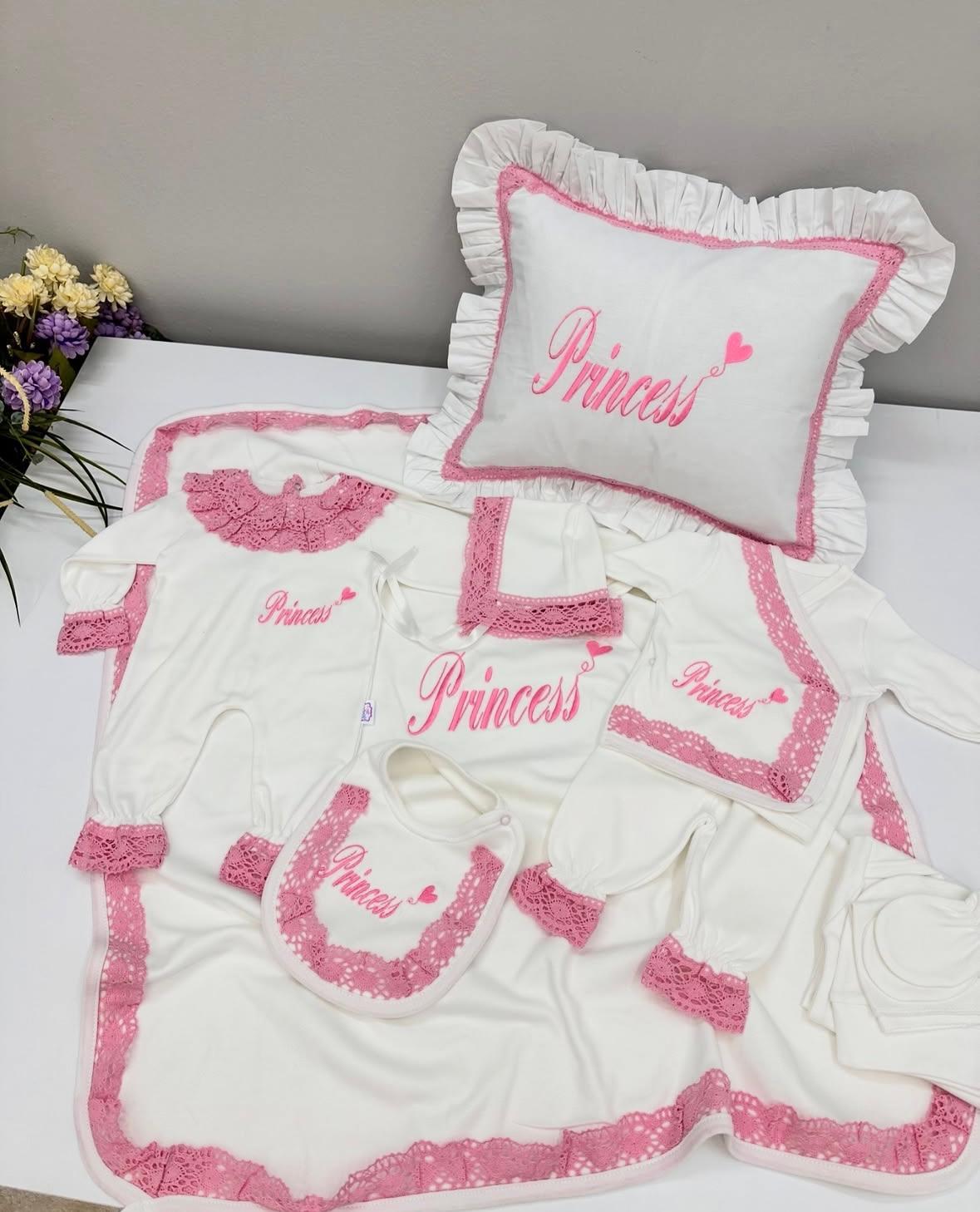 PEMBE  DANTELLİ 10 LU SET 