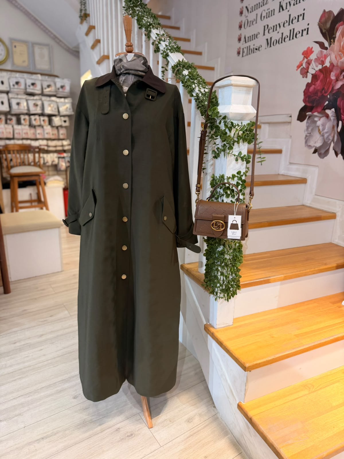 W27833 1 HAKİ TRENCH