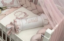 BEYAZ PUDRA FIRFIRLI ŞEKER YASTIK