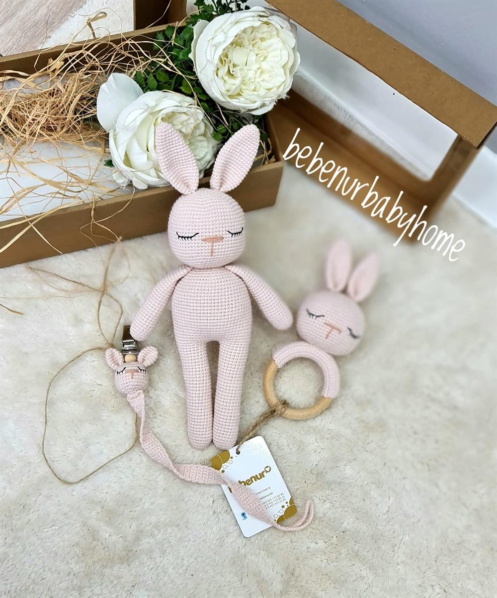 3 lü AMİ GURUMİ TAVŞAN SET 