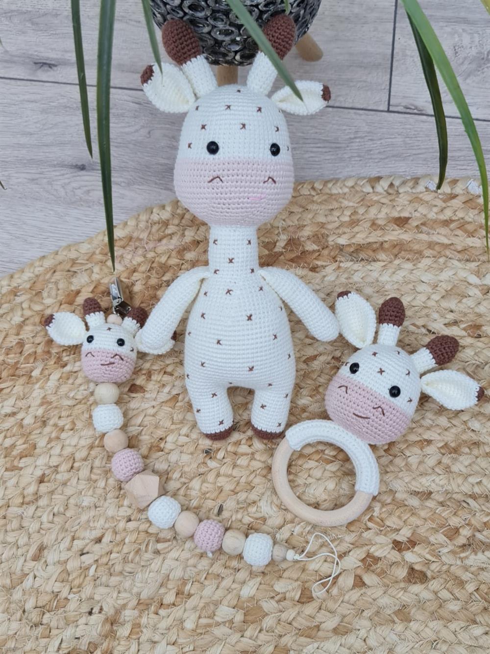 3 lü AMİGURUMİ SEVİMLİ ZURAFA SET 