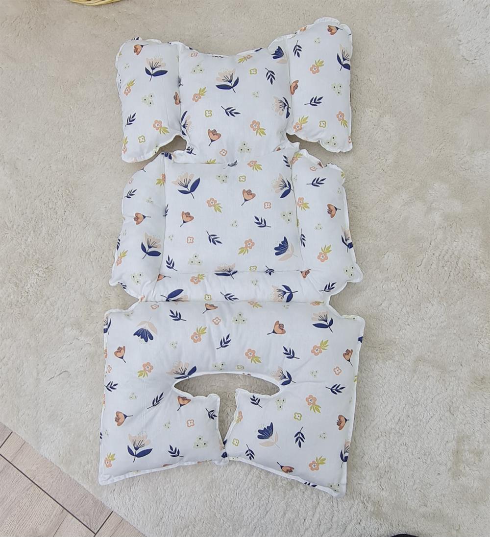 BEJ ÇİÇEKLER PUSET MİNDERİ