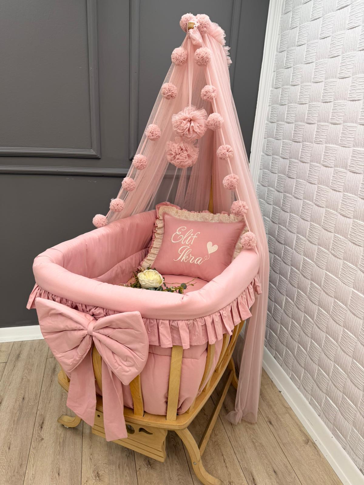 ELEGANT FUL KOYU PUDRA KREM FİSTOLU  SEPET BEŞİK TEKSTİLİ 