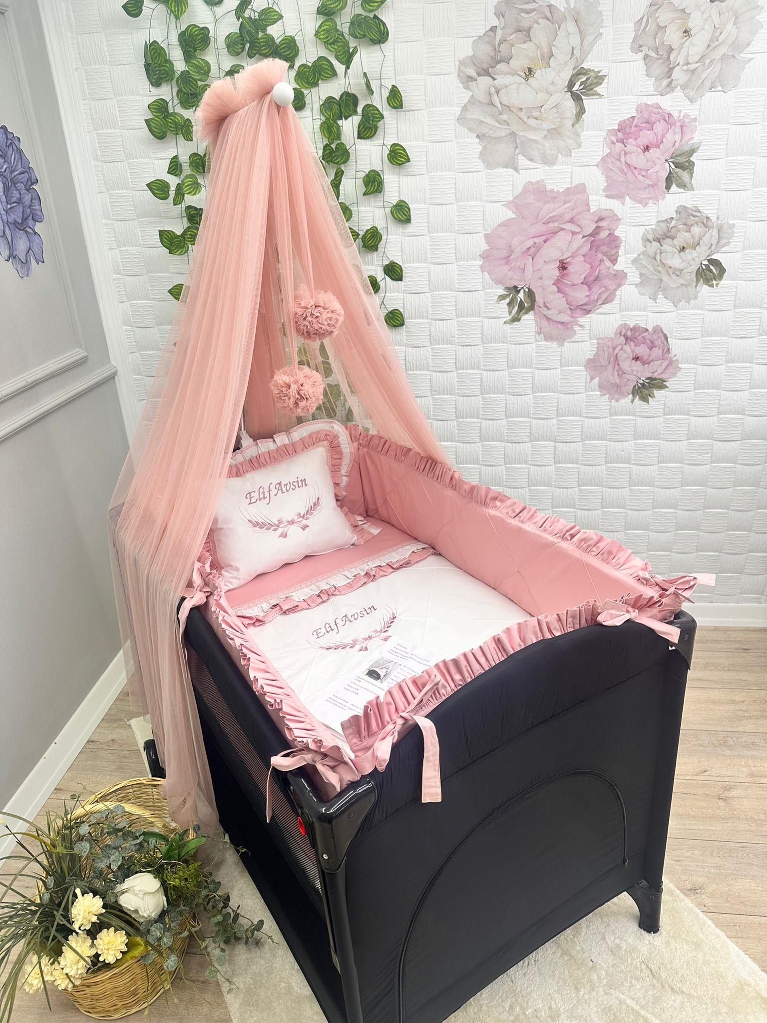 ELEGANT PUDRA FIRFIRLI OYUN PARKI UYKU SETİ 