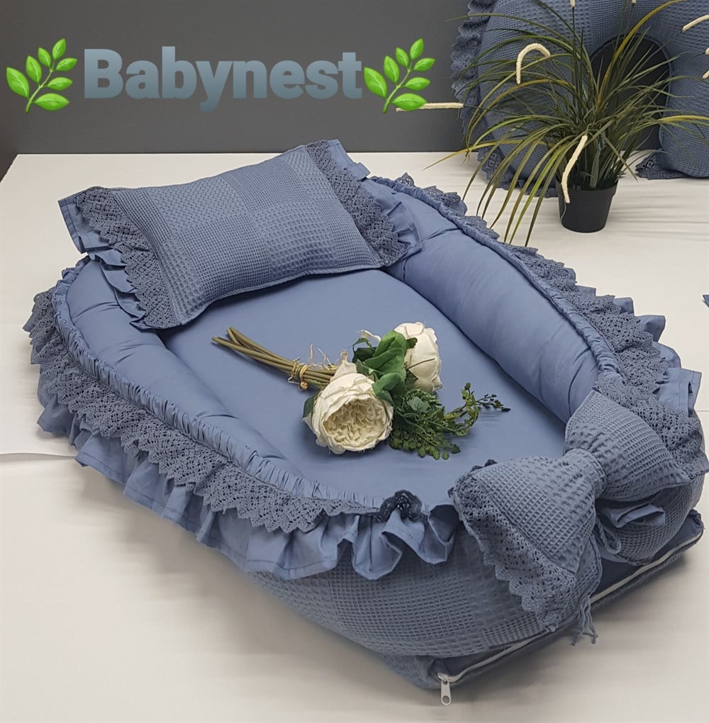 İNDİGO PİKE FIRFIRLI DANTELLİ BABYNEST