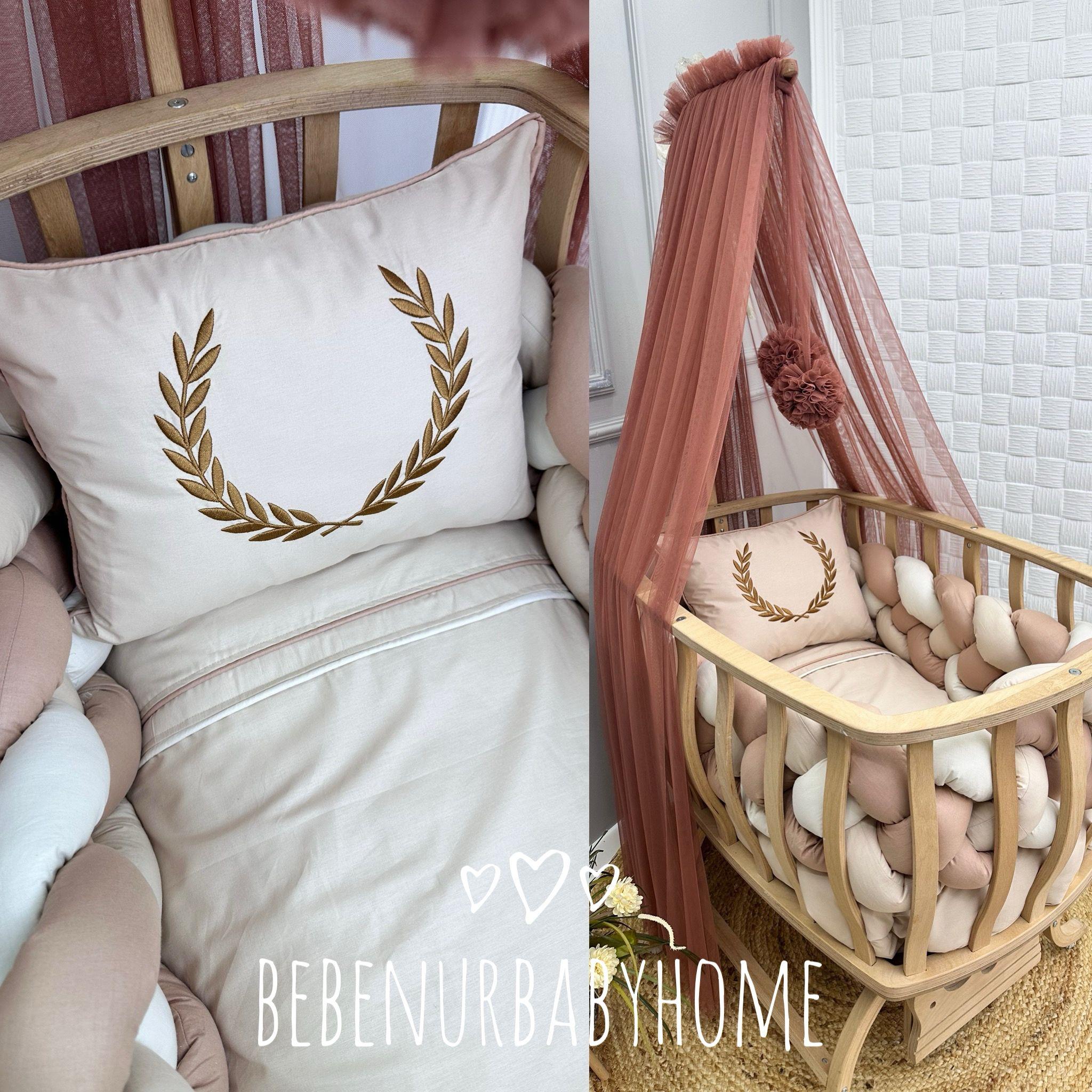 KAHVE BEJ ÖRGÜ KORUMALI SEPET BEŞİK TEKSTİLİ 