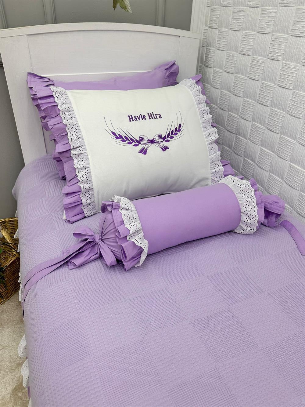 LİLA FIRFIRLI ŞEKER YASTIK