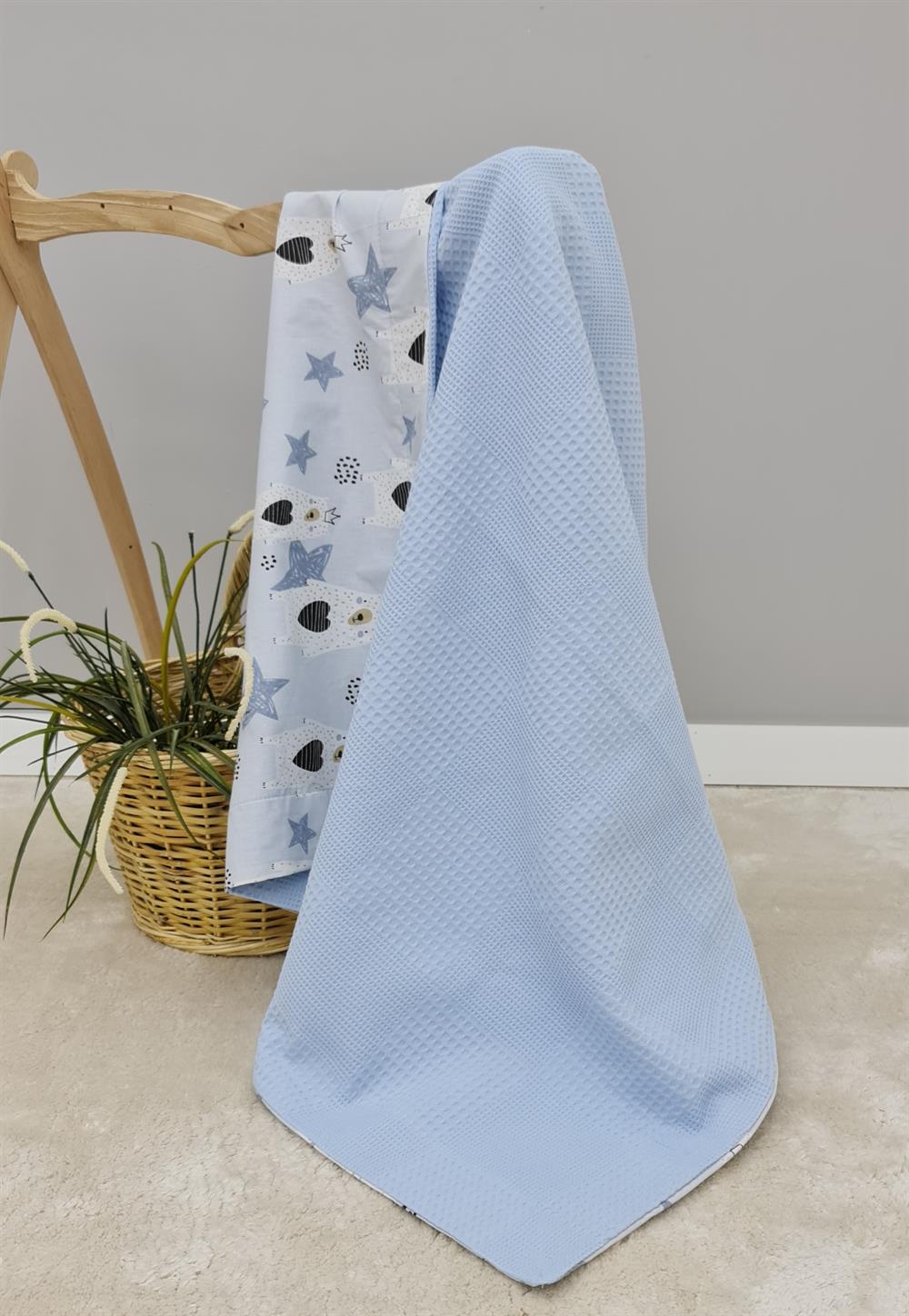 MAVİ AYILAR PİKE POPLİN BATTANİYE