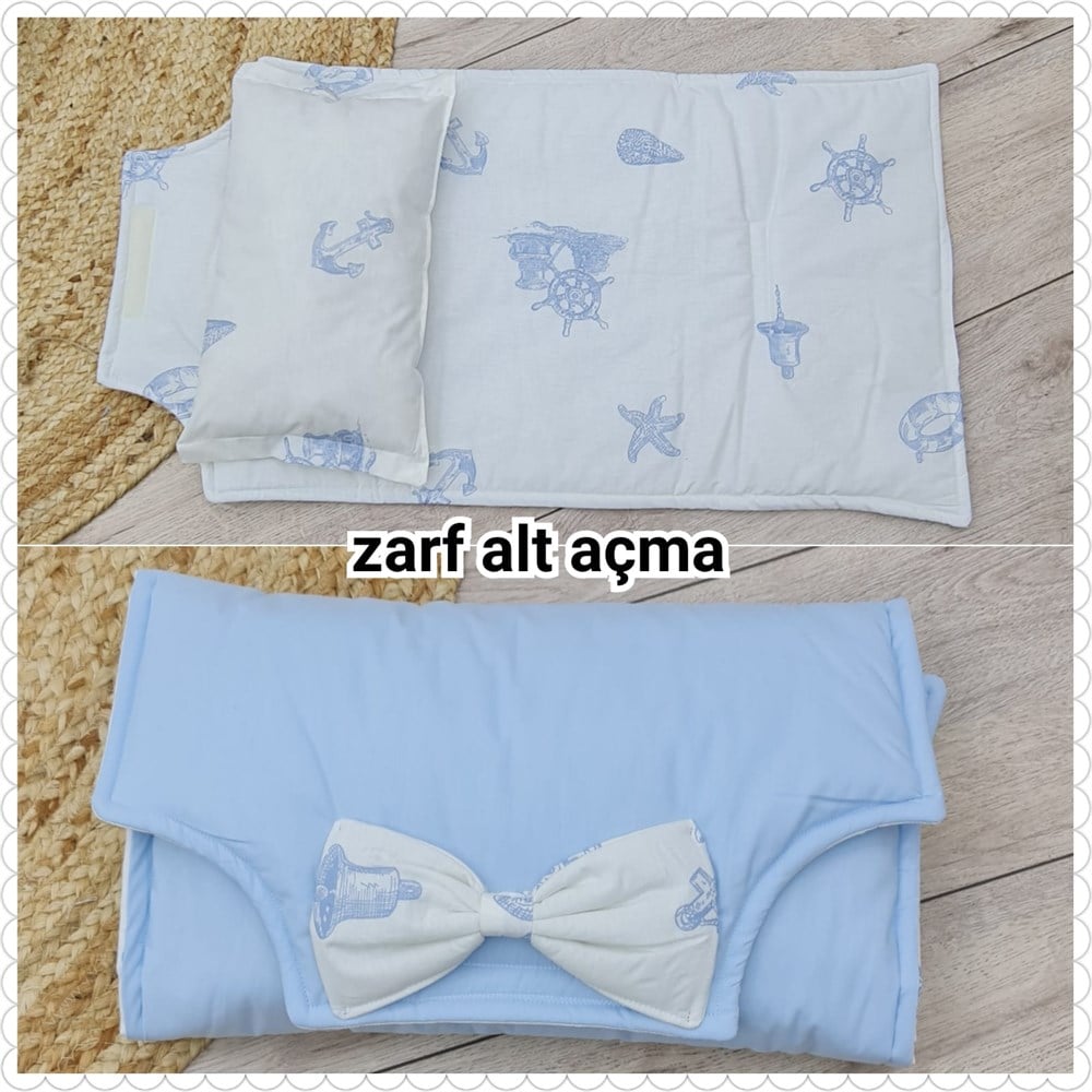 MAVİ DENİZCİ ZARF ALT AÇMA MİNDERİ