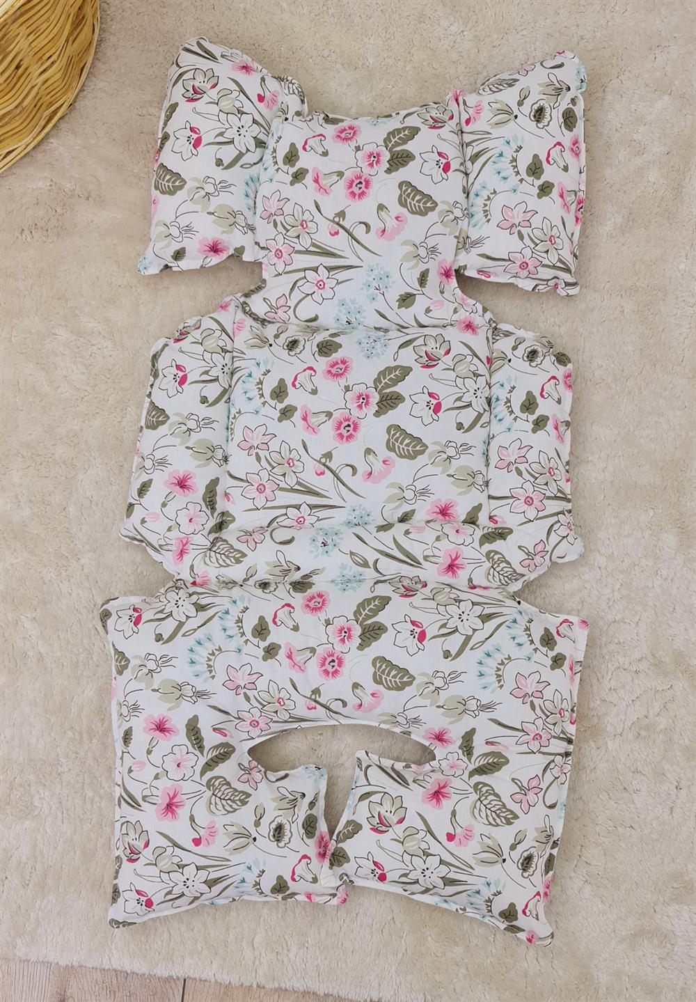 PEMBE ÇİÇEKLER PUSET MİNDERİ