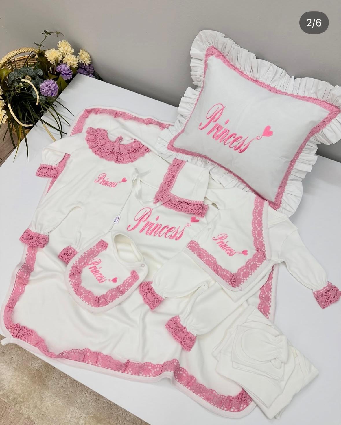 PEMBE  DANTELLİ 10 LU SET 