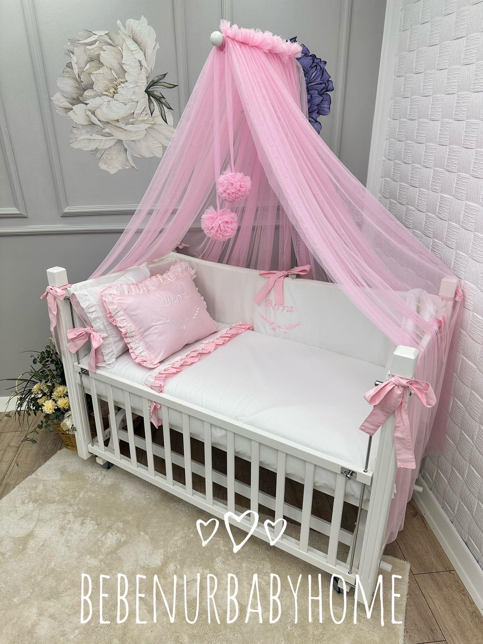 PEMBE FIRFIRLI BEBEK UYKU SETİ 