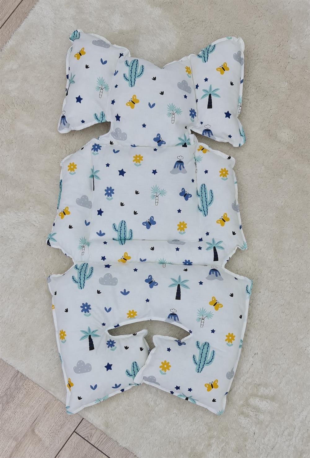 YEŞİLPEMBE ÇİÇEKLER PUSET MİNDERİ