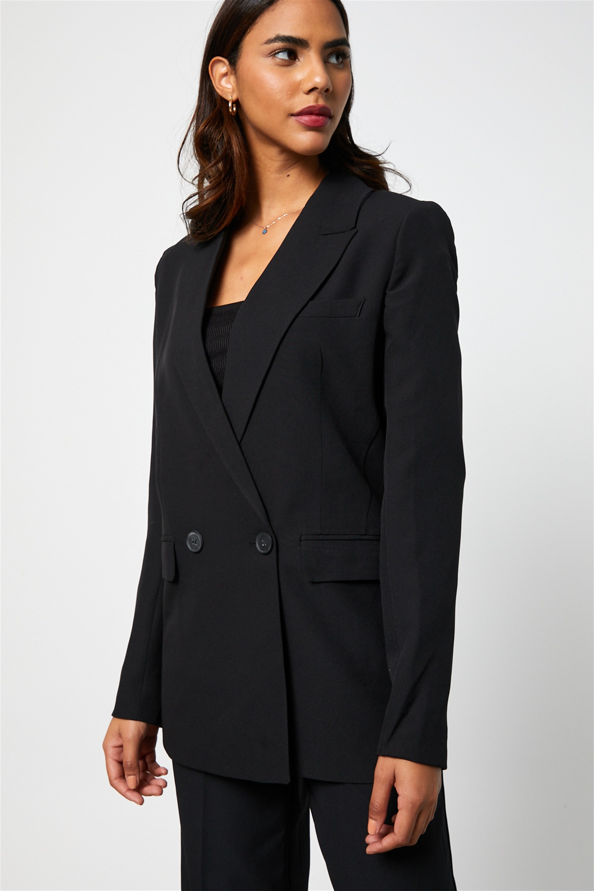 Kadın Blazer Ceket Palazzo Pantolon Takım