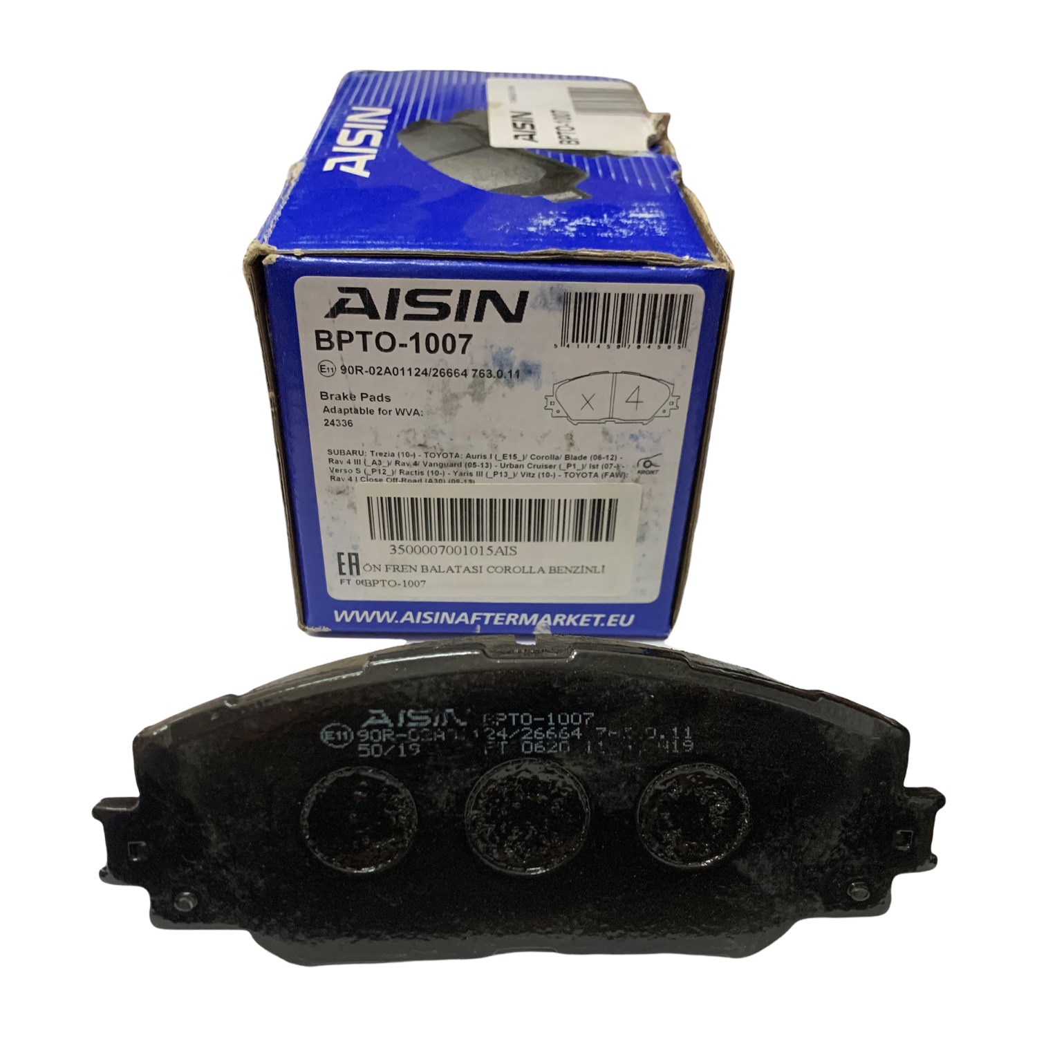 AISIN Toyota Corolla Benzinli Ön Fren Balatası 2007-2013
